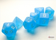 Buy Chessex Frosted Mini-hedral Caribbean Blue/white 7-Die Set