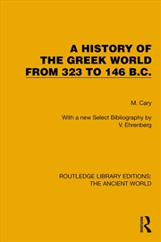 Buy A History of the Greek World from 323 to 146 B.C.