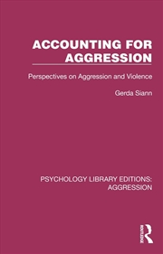 Buy Accounting for Aggression