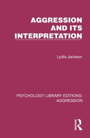Buy Aggression and its Interpretation