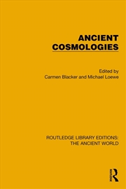 Buy Ancient Cosmologies