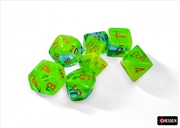Buy Chessex Gemini Polyhedral Plasma Green-Teal/Orange Luminary 7-Die Set