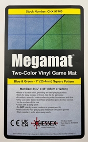Buy Chessex Megamat Reversible 25mm Square Blue/Green