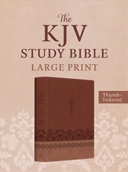 Buy KJV Study Bible, Large Print (Rose & Chestnut Cross)