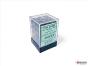 Buy Chessex Opaque 12mm D6 Black/green Dice Block (36 dice)