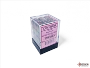 Buy Chessex Opaque 12mm D6 Black/pink Dice Block (36 dice)