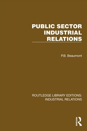 Buy Public Sector Industrial Relations