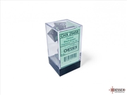 Buy Chessex Opaque Polyhedral Black/green 7-Die Set