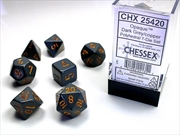 Buy Chessex Polyhedral 7-Die Set Opaque Dark Grey/Copper