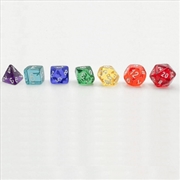 Buy Chessex Polyhedral 7-Die Set Translucent Beginner Player Prism 