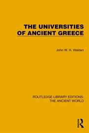 Buy The Universities of Ancient Greece