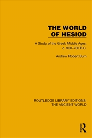 Buy The World of Hesiod
