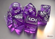 Buy Chessex Translucent Mini-hedral Purple/white 7-Die Set
