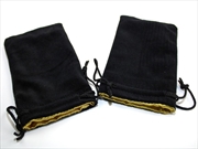 Buy Koplow Large Velvet Dice Bag: Black with Gold Lining