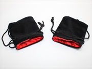 Buy Koplow Small Velvet Dice Bag: Black with Red Lining