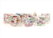 Buy MDG 16mm Resin Polyhedral Dice Set: Rainbow Foil