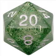 Buy MDG 35mm Mega Acrylic d20 Dice: Ethereal Green with White Numbers