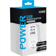 Buy Crest Power Adaptor 1 Socket 4 USB