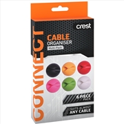 Buy CREST Cable Organiser Cord Grippers - 6 Pack