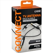 Buy Crest Triple Shield Antenna Cable 2m with Adaptor