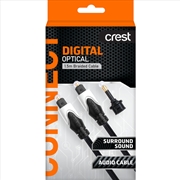 Buy Crest Digital Optical Toslink Cable 1.5m
