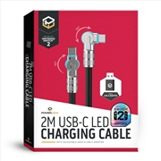 Buy Powerwave 2M USB-C LED Charging Cable with Adjustable Head & USB-A Adapter for Nintendo Switch 2