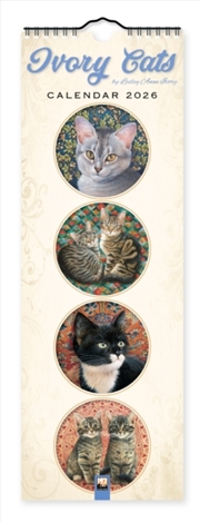 Buy Ivory Cats Slim Calendar 2026 (Art Calendar)