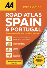 Buy Aa Road Atlas Spain & Portugal