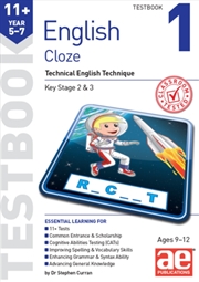 Buy 11+ English Year 5-7 Cloze Testbook 1: Technical English Technique