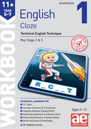 Buy 11+ English Year 5-7 Cloze Workbook 1: Technical English Technique