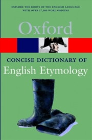 Buy The Concise Oxford Dictionary Of English Etymology