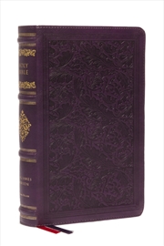 Buy Kjv Large Print Reference Bible, Purple Leathersoft, Red Letter, Comfort Print (Sovereign Collection