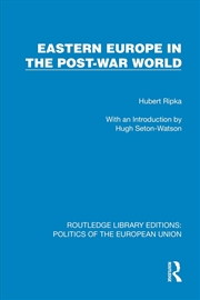 Buy Eastern Europe In The Post-War World