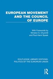 Buy European Movement And The Council Of Europe
