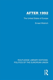 Buy After 1992 The United States Of Europe