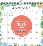 Buy Succulents 2026 12 X 12 Spiral Wall Calendar