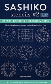 Buy Sashiko Stencils #2 Crests, Borders & Classic Motifs