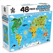 Buy 48 Piece Jumbo Floor World Map