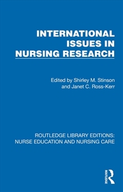 Buy International Issues In Nursing Research