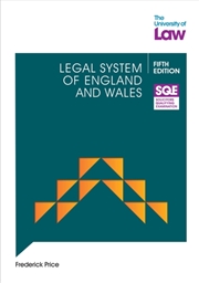 Buy Sqe Legal System Of England And Wales 5E