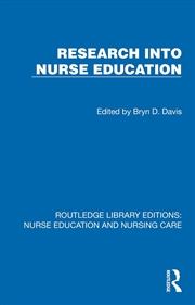 Buy Research Into Nurse Education
