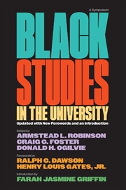Buy Black Studies In The University : A Symposium