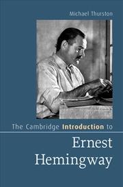 Buy The Cambridge Introduction To Ernest Hemingway