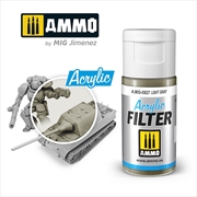 Buy Ammo by MIG -  Acrylic Filter - Light Grey