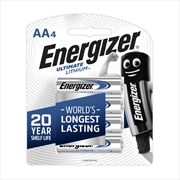 Buy Energizer Batteries Ultra Lithium AA 4 Pack 
