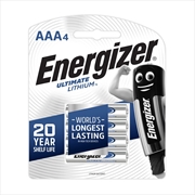 Buy Energizer Batteries Ultra Lithium AAA 4 Pack 