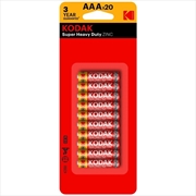 Buy Kodak Batteries Super Heavy Duty Zinc AAA 20 Pack