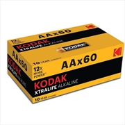 Buy Kodak Batteries Xtralife Alkaline AA 60 Pack