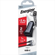 Buy Energizer USB-C Car Charger with 1.2 Metre Cable