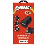 Buy Eveready Car Charger 1A with Micro-USB Cable Black
